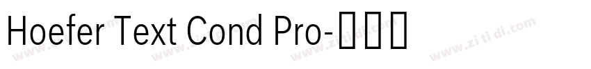 Hoefer Text Cond Pro字体转换 Hoefer Text Cond Pro字体转换